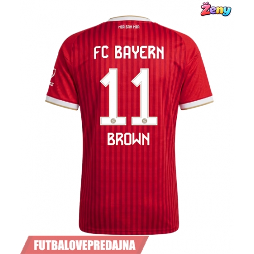Lacne Ženy Futbalové dres Bayern Munich Nathaniel Brown #11 2026-27 Krátky Rukáv - Domáci